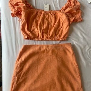 Abercrombie linen blend matching set
